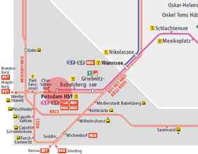Potsdam Hauptbahnhof station map
