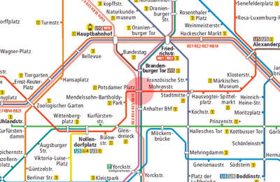 Potsdamer Platz station map