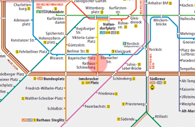 Rathaus Schoneberg station map