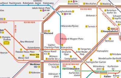 Richard-Wagner-Platz station map