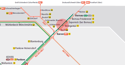 Rontgental station map