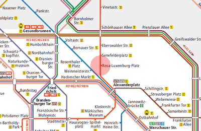 Rosa-Luxemburg-Platz station map