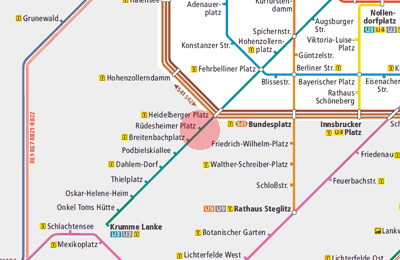 Rudesheimer Platz station map