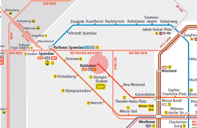 Ruhleben station map