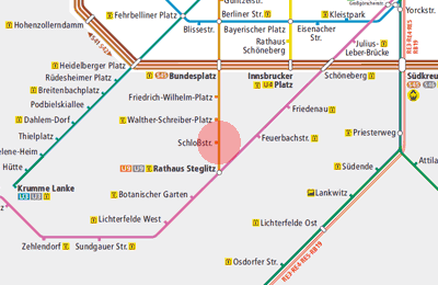 Schlossstrasse station map