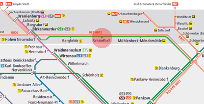 Schonfliess station map