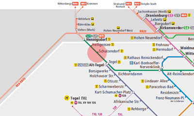 Schulzendorf station map