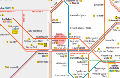 Sophie-Charlotte-Platz station map