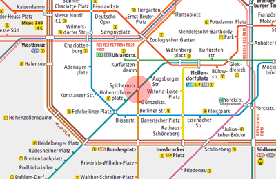 Spichernstrasse station map