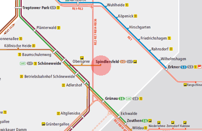 Spindlersfeld station map