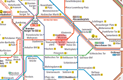 Spittelmarkt station map