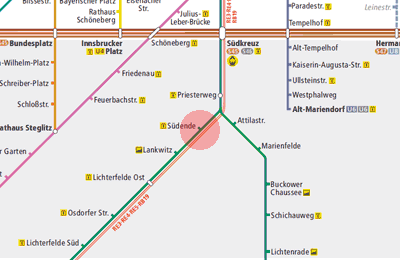 Sudende station map