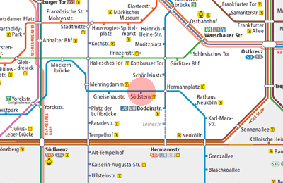 Sudstern station map