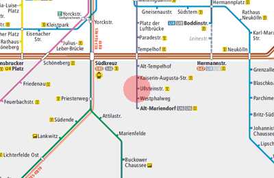 Ullsteinstrasse station map