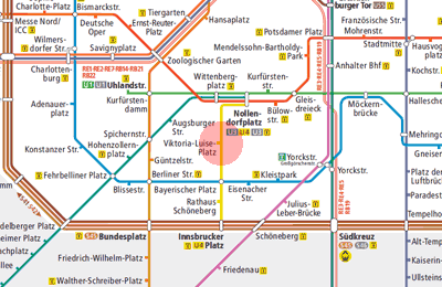 Viktoria-Luise-Platz station map