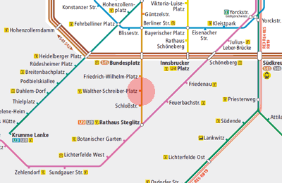 Walther-Schreiber-Platz station map