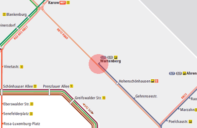 Wartenberg station map