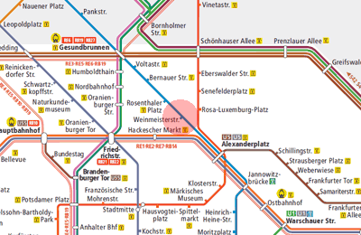 Weinmeisterstrasse station map