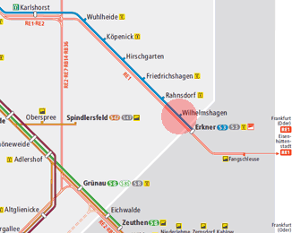 Wilhelmshagen station map