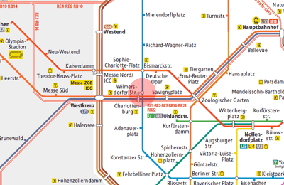 Wilmersdorfer Strasse station map
