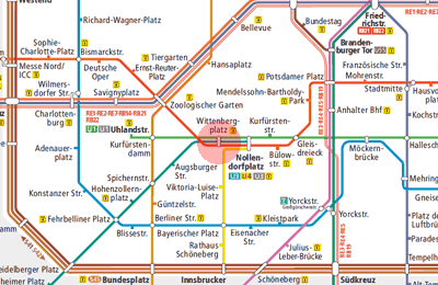 Wittenbergplatz station map