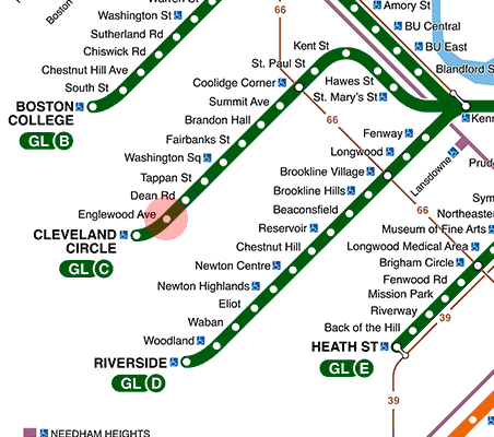 Englewood Avenue station map