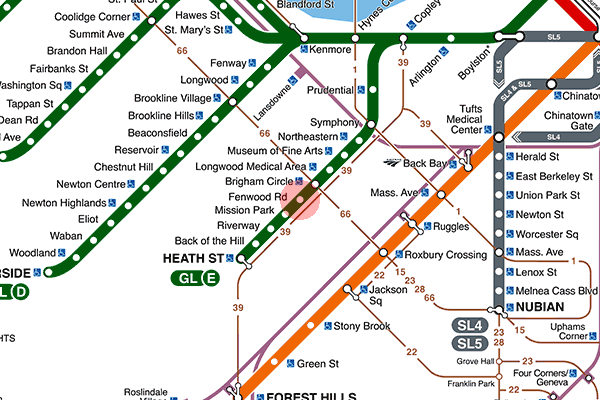 Fenwood Street station map