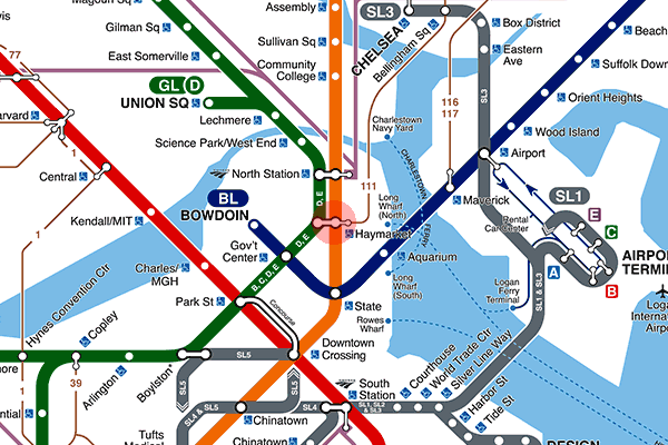 Haymarket station map