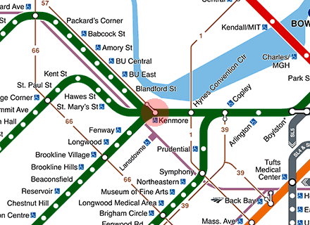 Kenmore station map