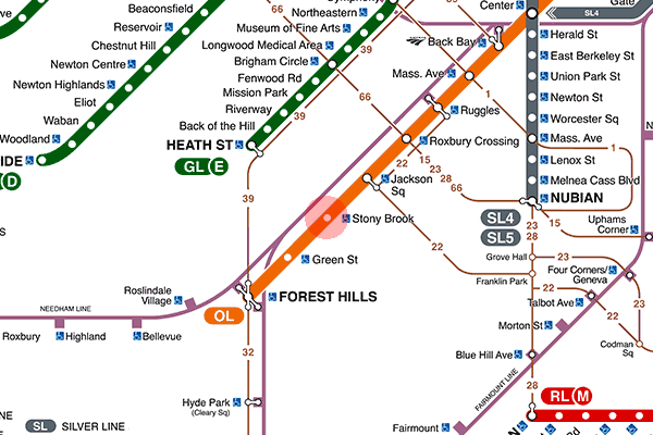 Stony Brook station map