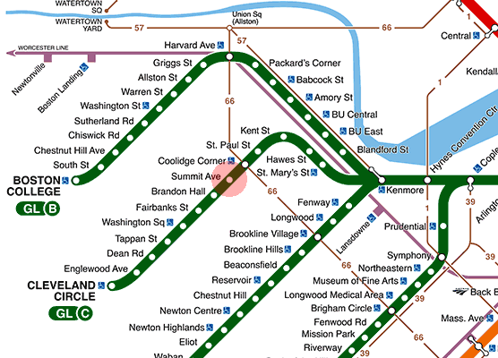 Summit Avenue station map
