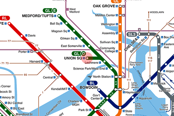 Union Square station map