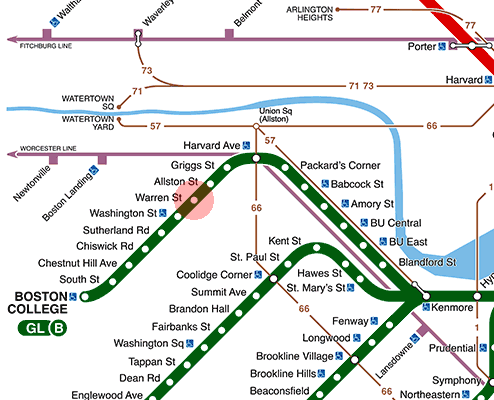Warren Street station map