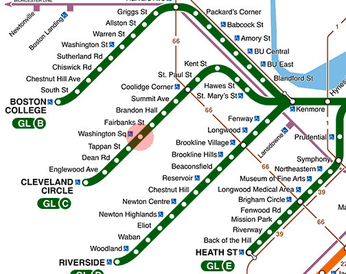 Washington Square station map