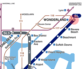 Wonderland station map
