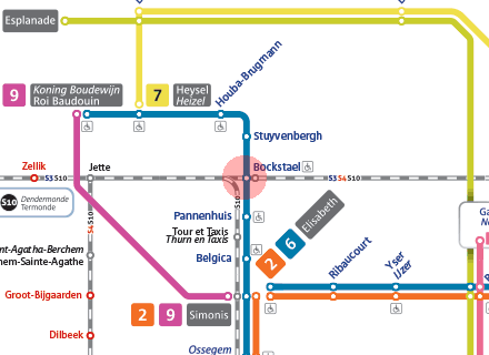 Bockstael station map