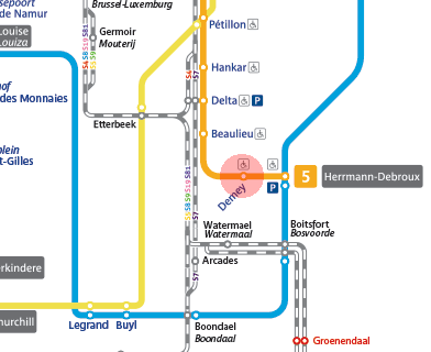 Demey station map