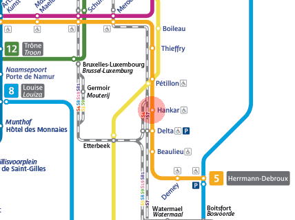 Hankar station map