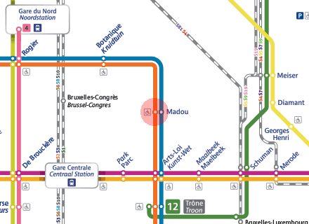 Madou station map