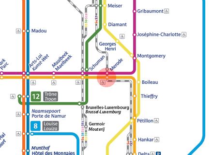 Merode station map