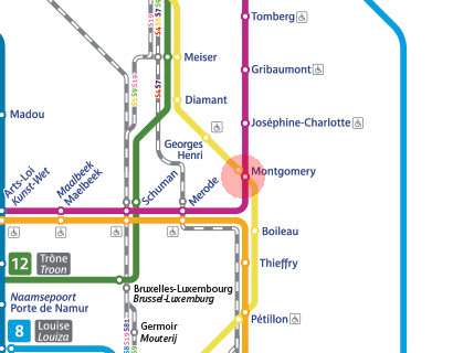 Montgomery station map