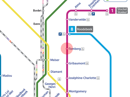 Tomberg station map