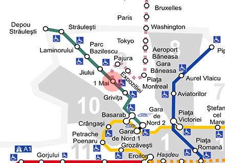 1 Mai station map