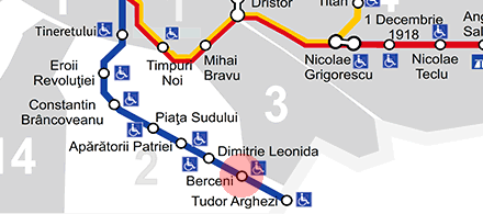 Berceni station map