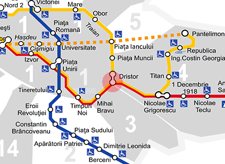 Dristor station map