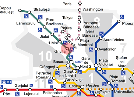 Grivita station map