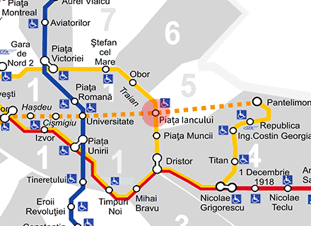 Iancului station map