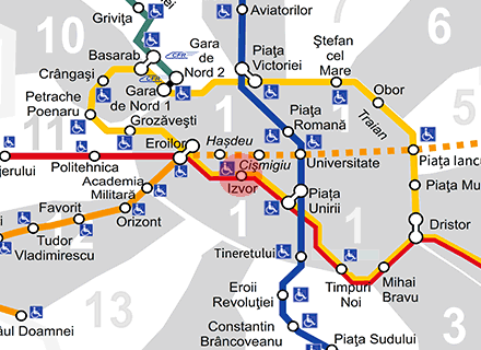 Izvor station map