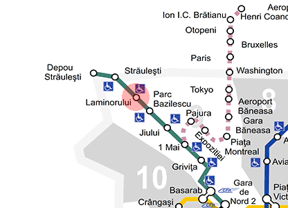 Laminorului station map