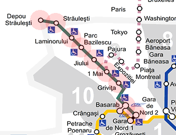 Bucharest Metro Line M4 map